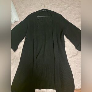 Midi One Size Black Cardigan